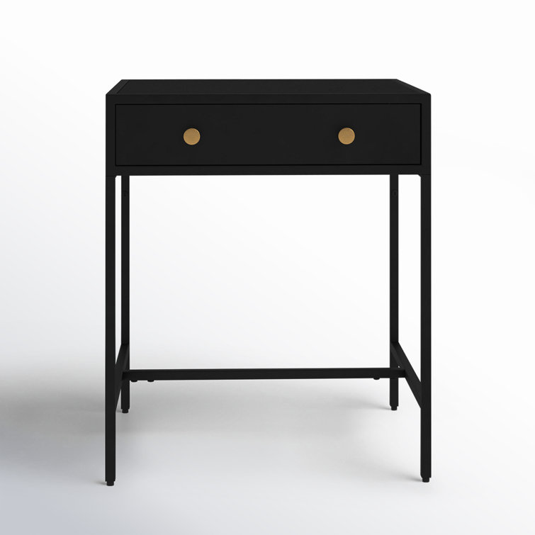 Julina 1 Drawer Nightstand Color Black